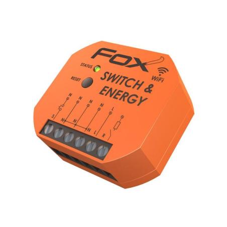 FOX - Przekaźnik Wi-Fi do puszki 230V SWITCH & ENERGY
