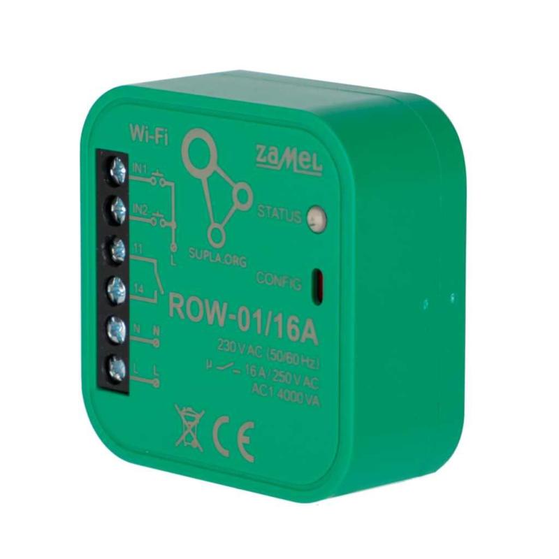 Supla - odbiornik 1-kanałowy dopuszkowy Wi-Fi ROW-01/16A