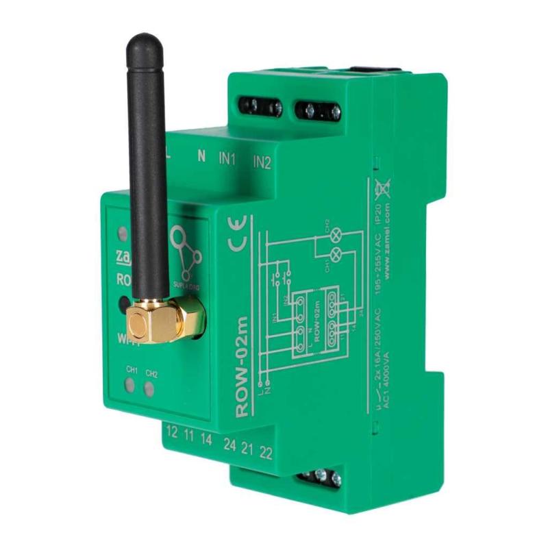 Supla - odbiornik 2-kanałowy modułowy Wi-Fi ROW-02M