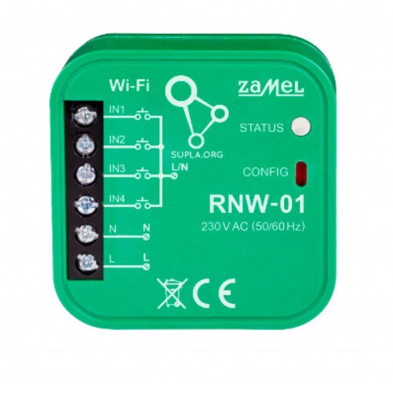 Supla - nadajnik, interfejs 4 wejść dopuszkowy Wi-Fi RNW-01