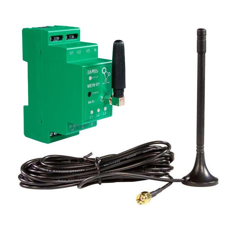 Supla - monitor energii elektrycznej Wi-Fi 1F+N MEW-01/ANT-1F