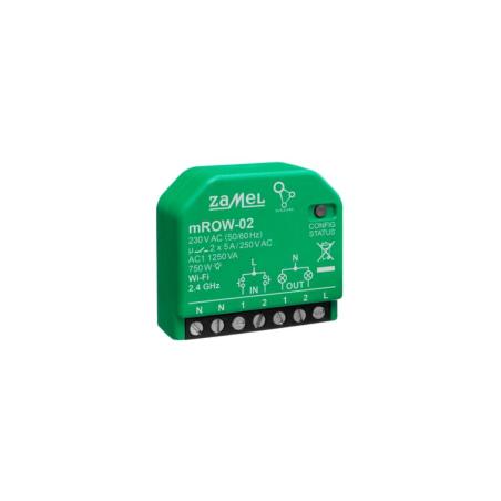 Supla - odbiornik 2-kanałowy Wi-Fi z monitorem energii mROW-02