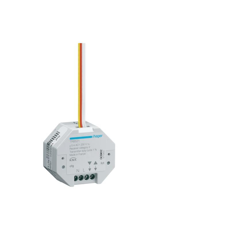 KNX RF sterownik żaluzjowy 1-krotny + wejście bezpotencjałowe 2-krotne - TRB521