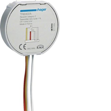 KNX RF 2-kanałowe wejście przyciskowe -TRB302A Hager Polo