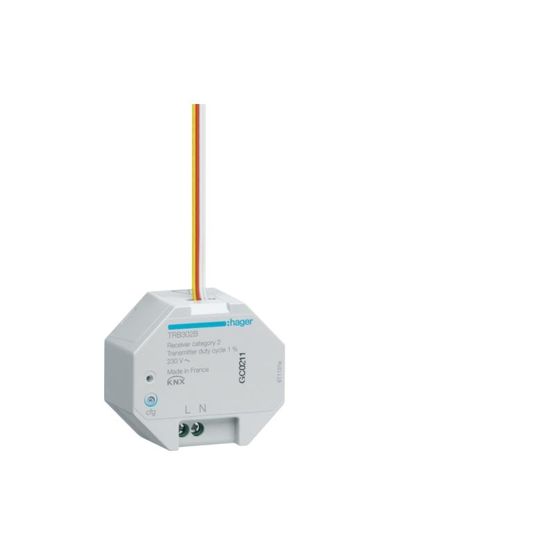 KNX RF 2-kanałowe wejście przyciskowe 230V - TRB302B