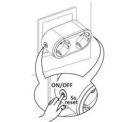 TUYA SMART Wi-Fi gniazdo podwójne 315922 Goldlux