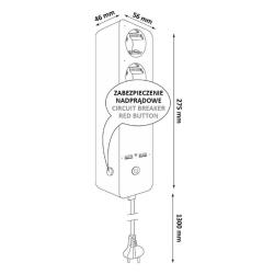 TUYA SMART Wi-Fi listwa zasilająca z wyłącznikiem + 2xUSB 315946 Goldlux