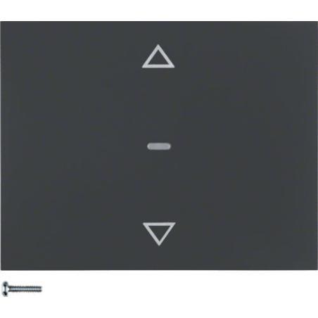 Hager KNX RF Berker K.1/K.5 antracyt - przycisk żaluzjowy quicklink