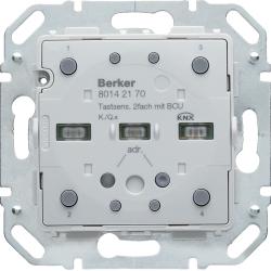 Hager KNX easy B. Q.1/Q.3 K.1/K.5 - Moduł przycisku 2-krotny z portem magistralnym diodami LED RGB i czujnikiem temperatury H...