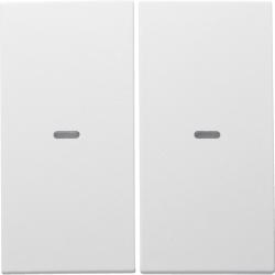 Hager KNX easy Berker K.1/K.5 biały mat - Klawisz z soczewką do modułu przycisku 2-krotnego Hager Polo