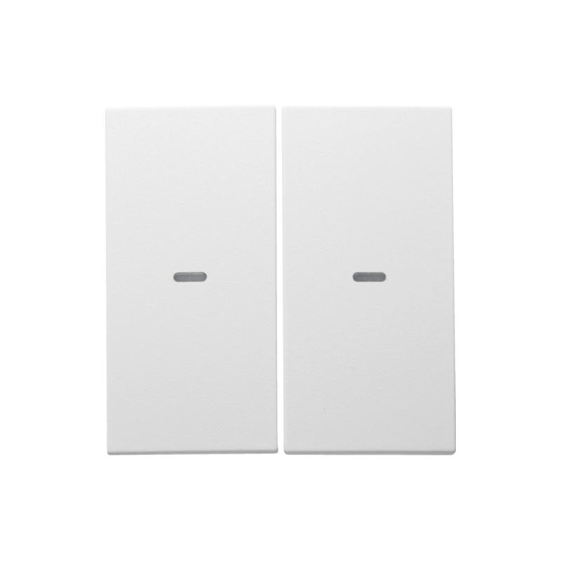 Hager KNX easy Berker K.1/K.5 biały mat - Klawisz z soczewką do modułu przycisku 2-krotnego