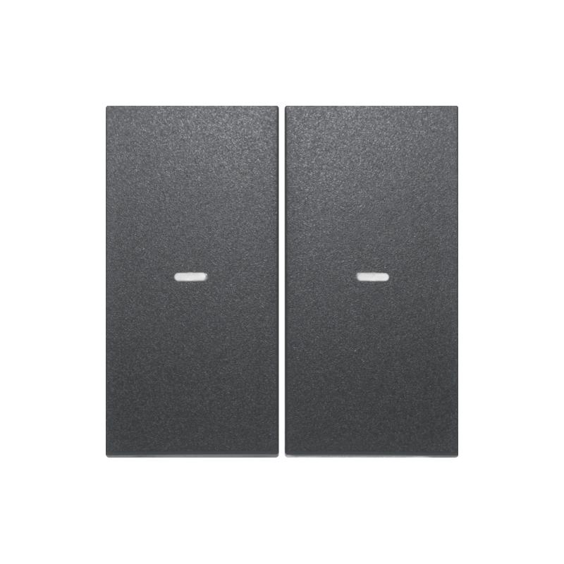 Hager KNX easy Berker K.1/K.5 antracyt - Klawisz z soczewką do modułu przycisku 2-krotnego