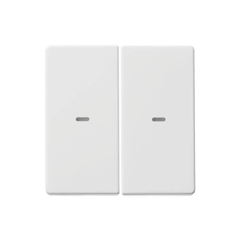 Hager KNX easy Berker Q.1/Q.3 biały - Klawisz z soczewką do modułu przycisku 2-krotnego