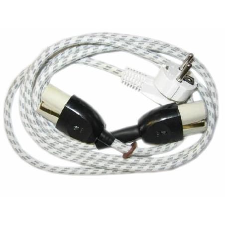 Sznur dwustronny w oplocie (2 nasadki) Prumel