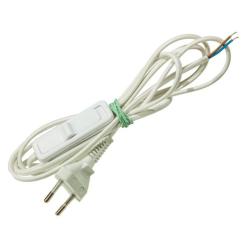 Przewód przyłączeniowy z łącznikiem SP/W 2x0,5 1,9m biały