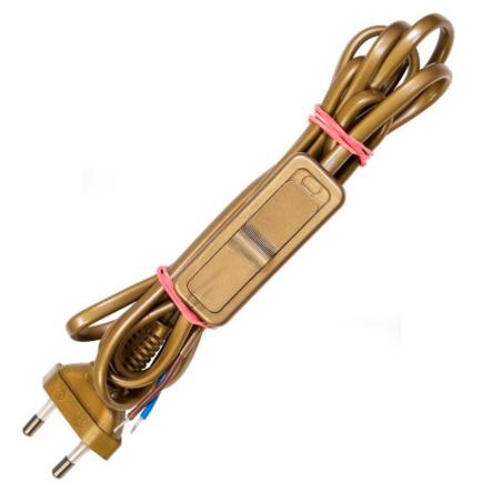 Przewód przyłączeniowy z łącznikiem SP/W 2x0,5 1,9m złoty