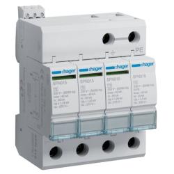 Ogranicznik przepięć T2, 4P, sieć TN-S/TT, Imax 40kA, Up≤1,25kV, styk FM - SPN419