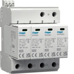 Ogranicznik przepięć T1+T2 MOV, 4P, TN-S/TT, Iimp 50 kA, In 50kA, Up≤1,2kV styk - SPA931