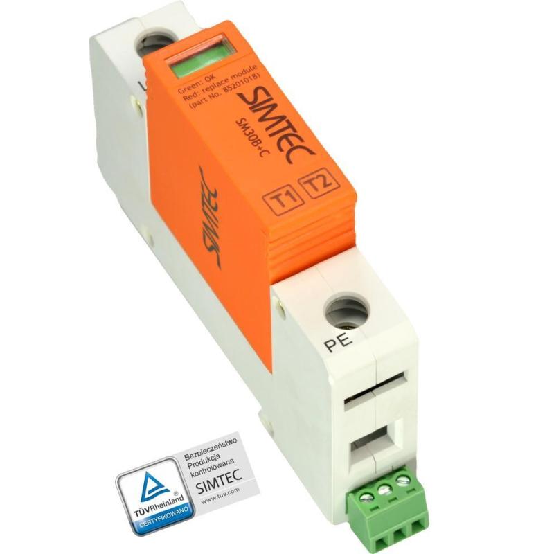 Ogranicznik przepięć B+C 1P 30kA SIMTEC SM30B+C/1P - 85202000