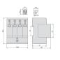 Ogranicznik przepięć C 4P 20kA SIMTEC SM20C/4P - 85102000 Ogranicznik przepięć C 4P 20kA SIMTEC SM20C/4P - 85102000