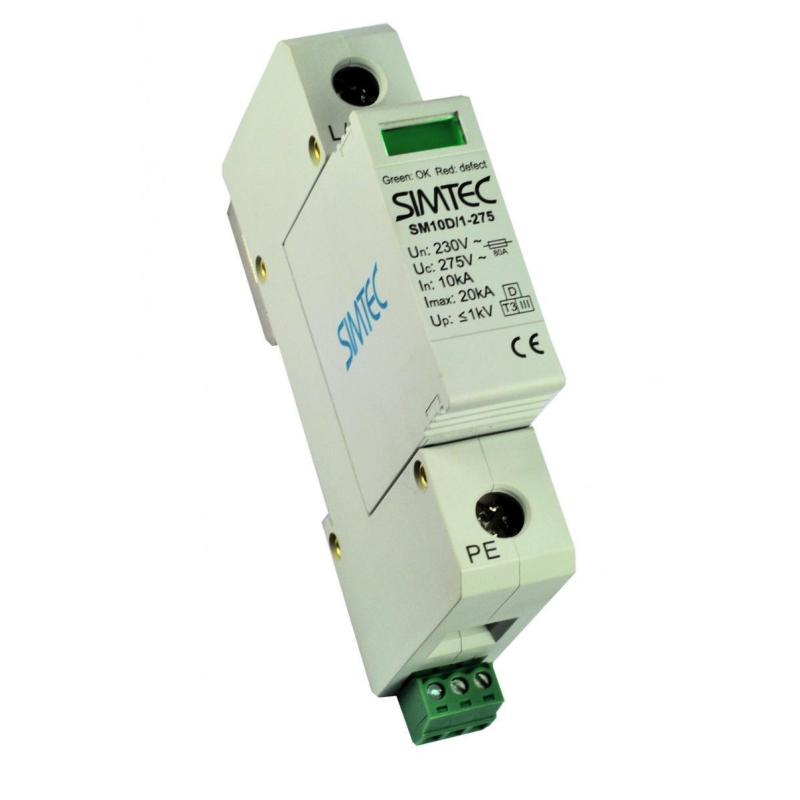 Ogranicznik przepięć D 1P 10kA SIMTEC SM10D/1P - 85301000