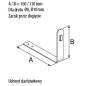 Uchwyt dachówkowy 160 mm - R.8018