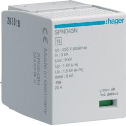 Moduł wymienny T3, MOV 4P sieć TN-S In3kA MOV - SPN043N