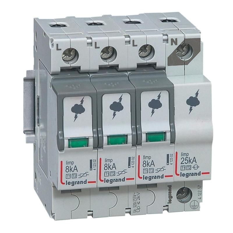 Ogranicznik przepięć B+C 3P+N 8kA 1,3kV ON 300 Legrand - 412257