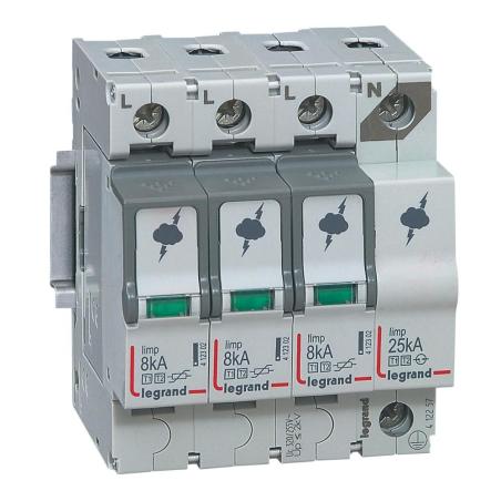 Ogranicznik przepięć B+C 3P+N 8kA 1,3kV ON 300 Legrand - 412257