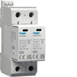 Ogranicznik przepięć T1+T2 MOV, 2P, TN-S/TT, Iimp 25kA, In 50kA, Up≤1,2kV styk - SPA911