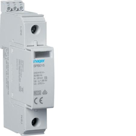 Ogranicznik przepięć T2 SPD, 1P, TNC, In 20kA, Imax 40kA, Up≤1,35kV styk - SPB115