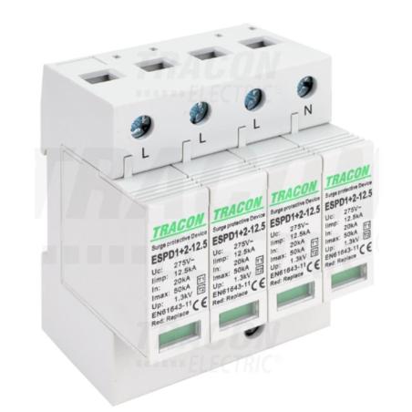 Ogranicznik przepięć T1+T2 AC wymienne wkładki ESPD1+2-12.5-4P