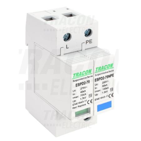 Ogranicznik przepięć T1+T2 AC wymienne wkładki ESPD1+2-12.5-1+1P