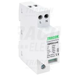 Ogranicznik przepięć T2+T3 AC jednolita obudowa ESPD2+3-40-1+1P