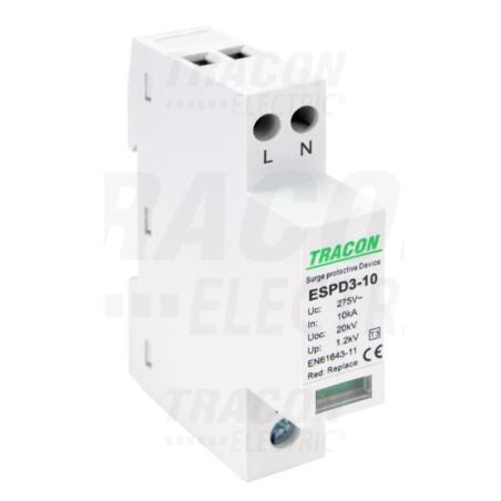 Ogranicznik przepięć T3 AC jednolita obudowa ESPD3-10-2P
