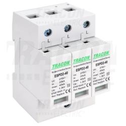 Ogranicznik przepięć T2 AC wymienne wkładki ESPD2-70-3P
