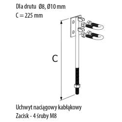 Uchwyt naciągowy kabłąkowy M10 - R.8096 Pawbol