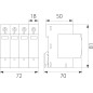 Ogranicznik Przepięć BY7-40/4-275 B+C 4P (T1+T2 AC)