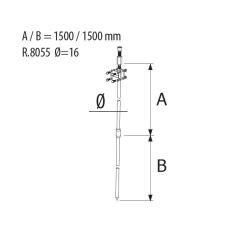 Uziom składany 2x1500 FI16 - R.8055 Pawbol