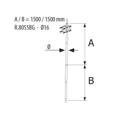 Uziom składany bezgwintowy 2x1500 FI16 - R.8055BG Pawbol