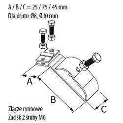 Złącze rynnowe - R.8005 Pawbol