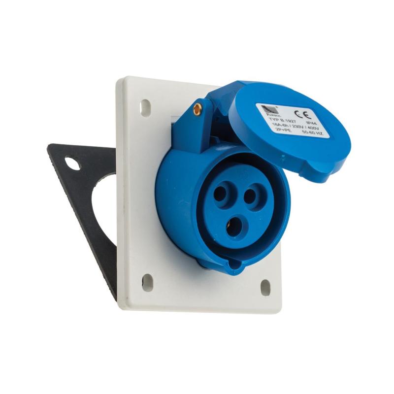 Gniazdo tablicowe skośne 16A 250V 3p IP44