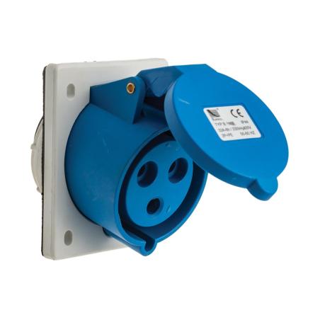 Gniazdo tablicowe skośne 32A 250V 3p IP44
