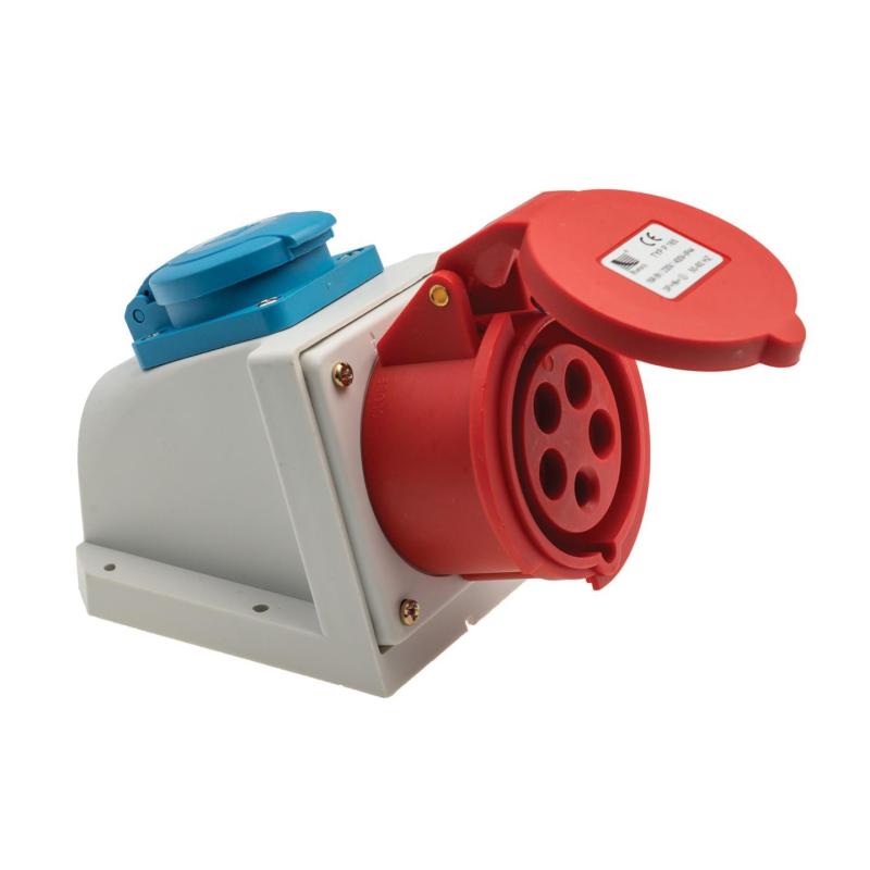 Gniazdo siłowe kombi 16A 5p 250VZ IP44