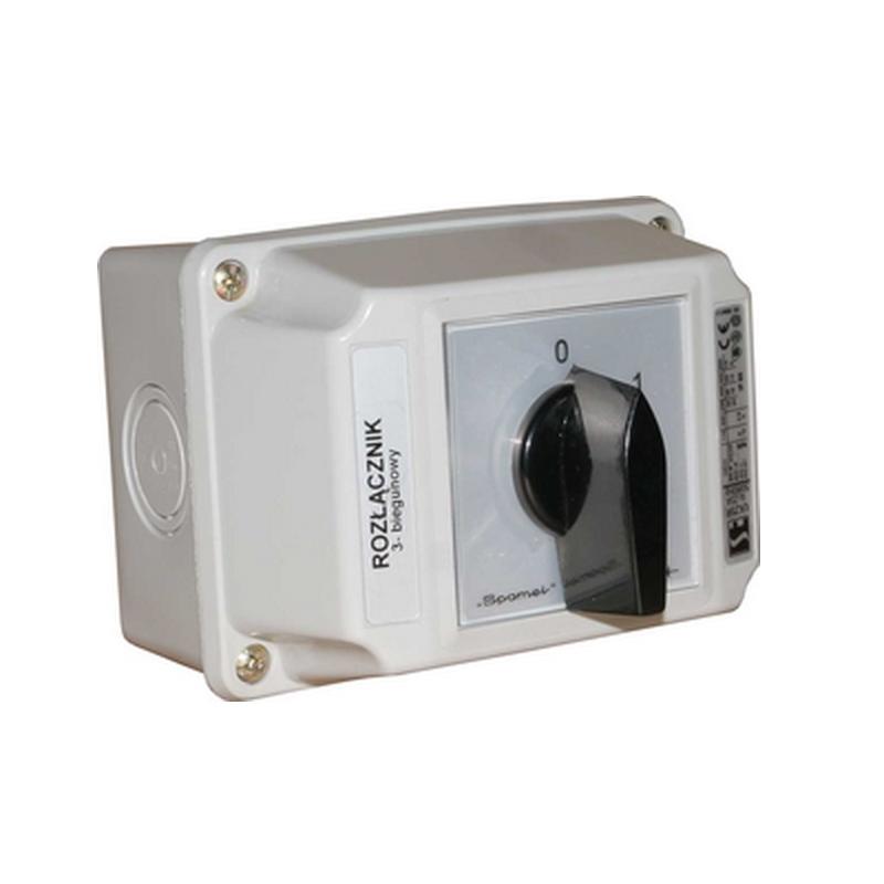 Łącznik krzywkowy w obudowie 63A (0-1)