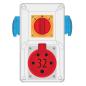 Rozdzielnica R-BOX KOMPAKT 32A/5P 2x230V wył. L/P - B.325/2/LP