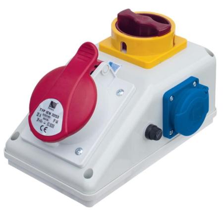 Rozdzielnica R-BOX KOMPAKT 16A/4P 1x230V wył. 0/1 - B.164/1/01