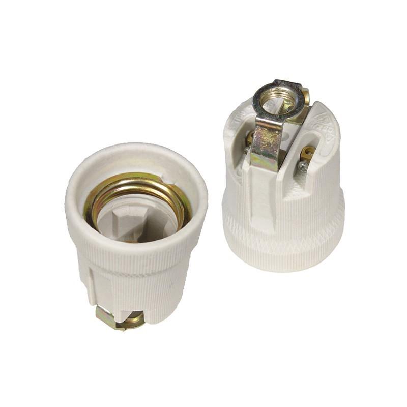 Oprawka ceramiczna E27 LH-E27D z uchwytem dolnym gwintowanym