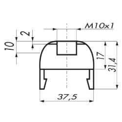 Oprawka E27 z kołnierzem Elplast