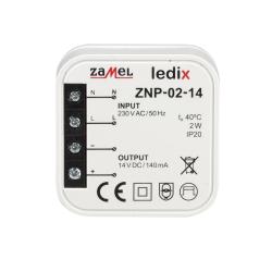Zasilacz LED dopuszkowy 2W 14V DC - ZNP-02-14